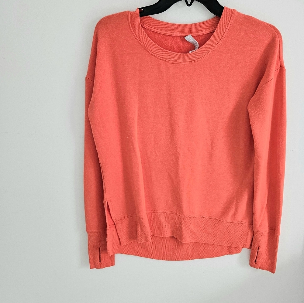 Athleta Mindset flame orange sweatshirt